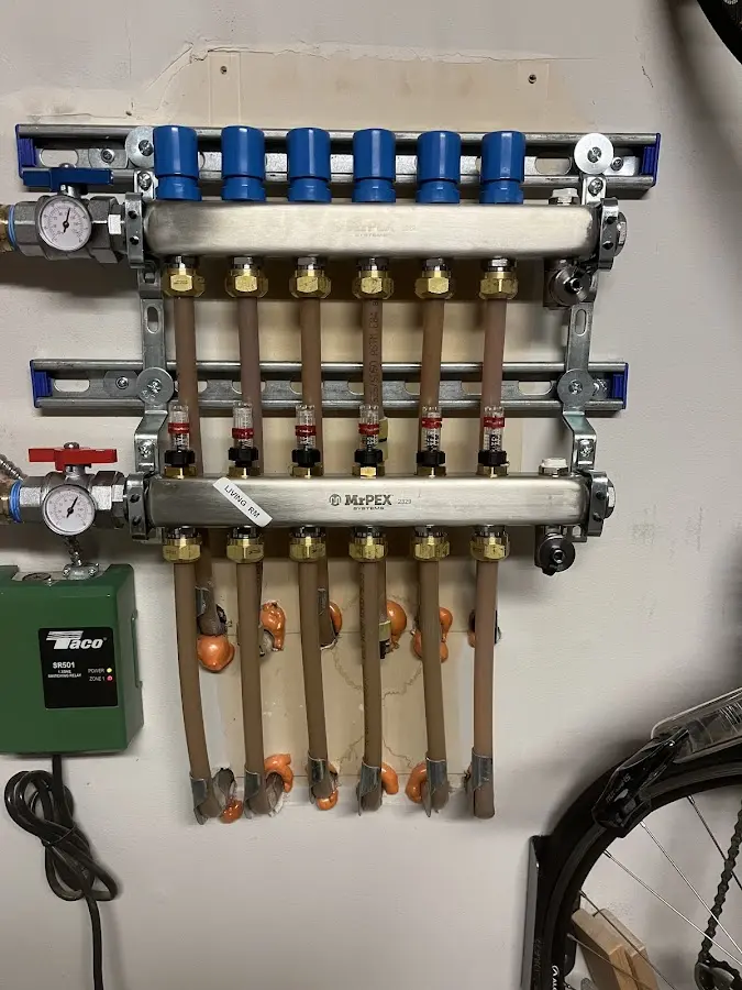 Plumber performing Gas Line Installation at a residential property in White Settlement